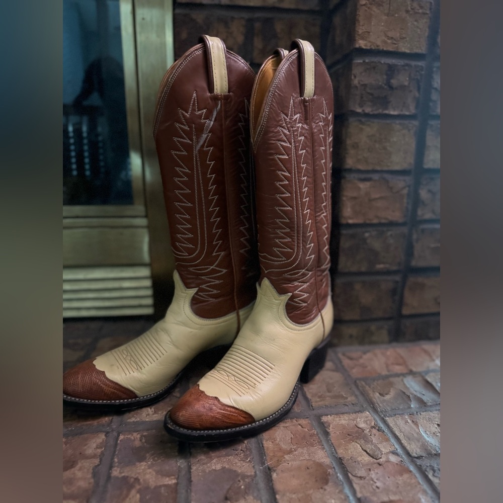 Vintage Tony Lama Wing tip boots - Picture 5 of 14